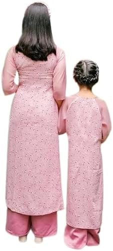 CuteSass Mom and Daughter Pink Hoa Matching Ao Dai Set with Headband| Pre-made Vietnamese Ao Dai| Lunar New Year